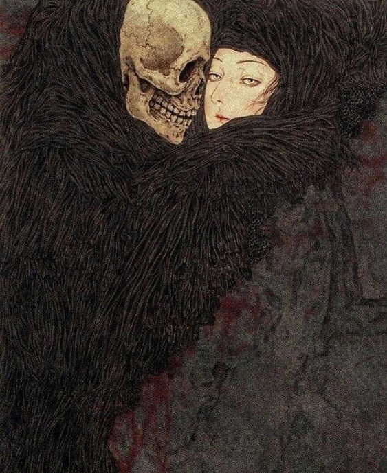 skull woman smother