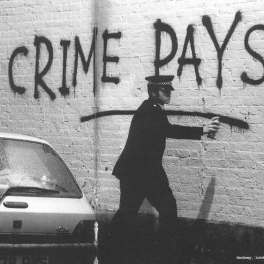 crime pays graffiti