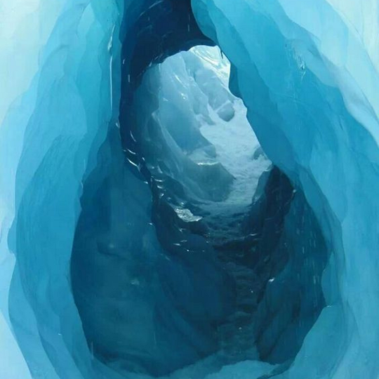 Ice cavern painting