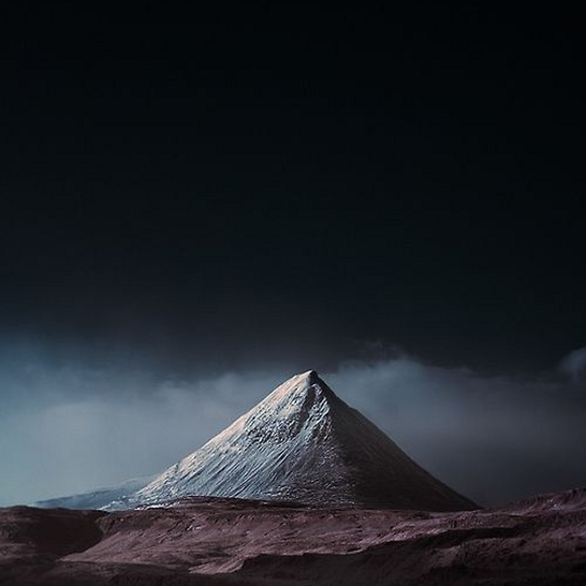 dark mountain with black colouring